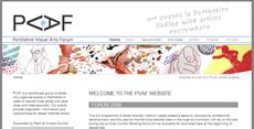 Snapshot of Perthshire Visual Artists Forum Website (34K)