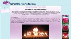 Snapshot of stART Festival Website (29K)